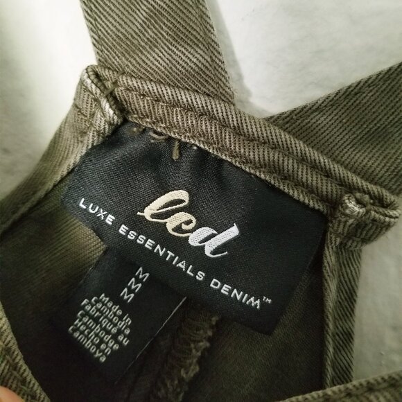 LED LUXE ESSENTIALS DENIM A Pea in the Pod Tencel Maternity Overall Olive M $117 - Picture 8 of 16